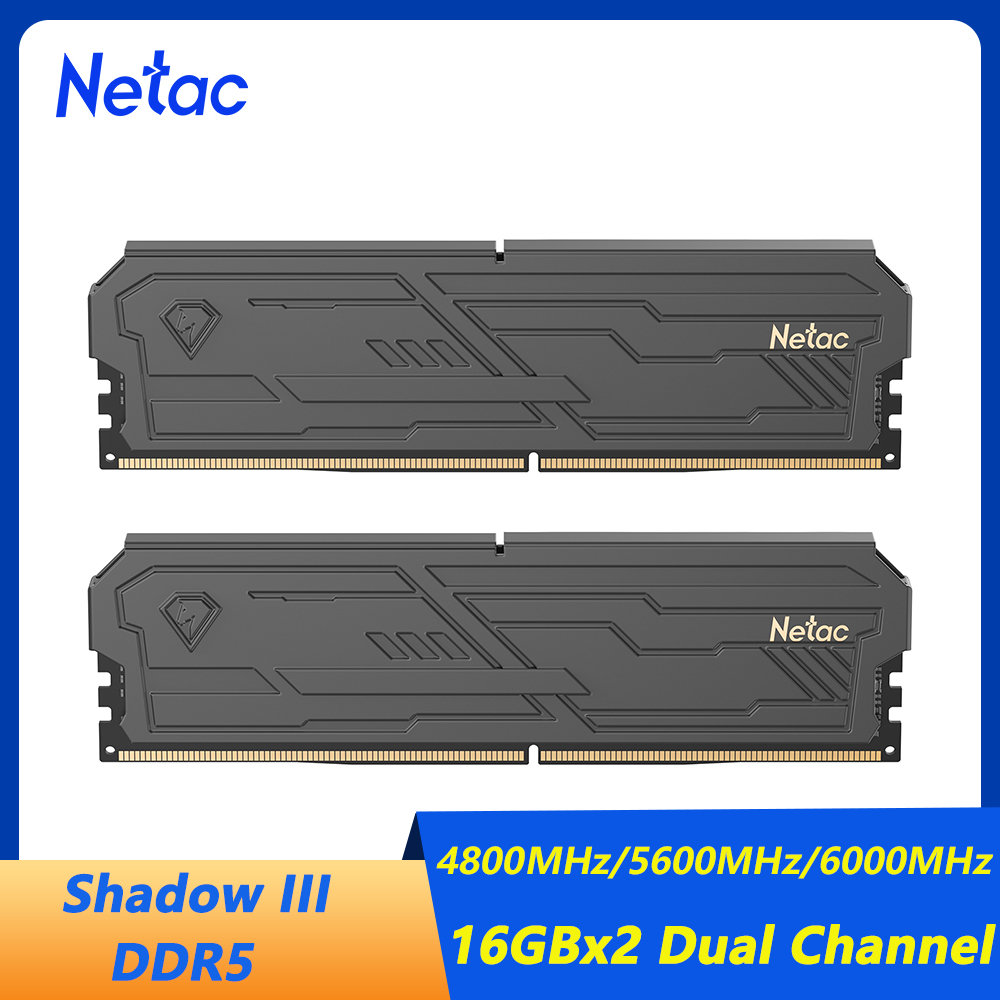 Ddr5 16Gb 6000Mhz - Оперативная память Netac DDR5 Shadow III