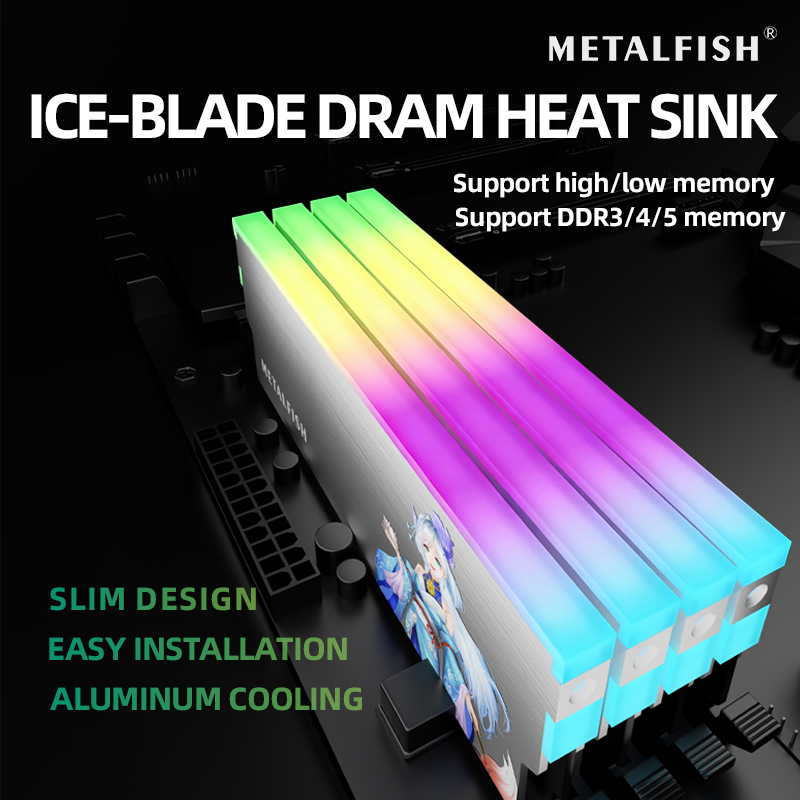 Радиатор METALFISH DRAM 5 В-3P – обзор и цена Ddr5 Rgb Ram